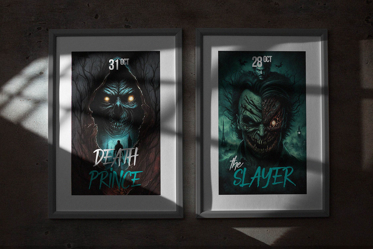 Death Rattle | Brush Horror Display, a Handwritten Font by Denustudios (Photo 7 of 14)