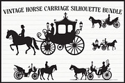 Vintage Horse Carriage Bundle, an Illustration by jahid234 (Thumbnail 1 of 7)