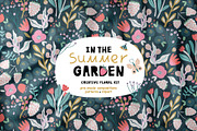 IN THE SUMMER GARDEN floral kit, a Pattern Graphic by solmariart (Thumbnail 1 of 11)