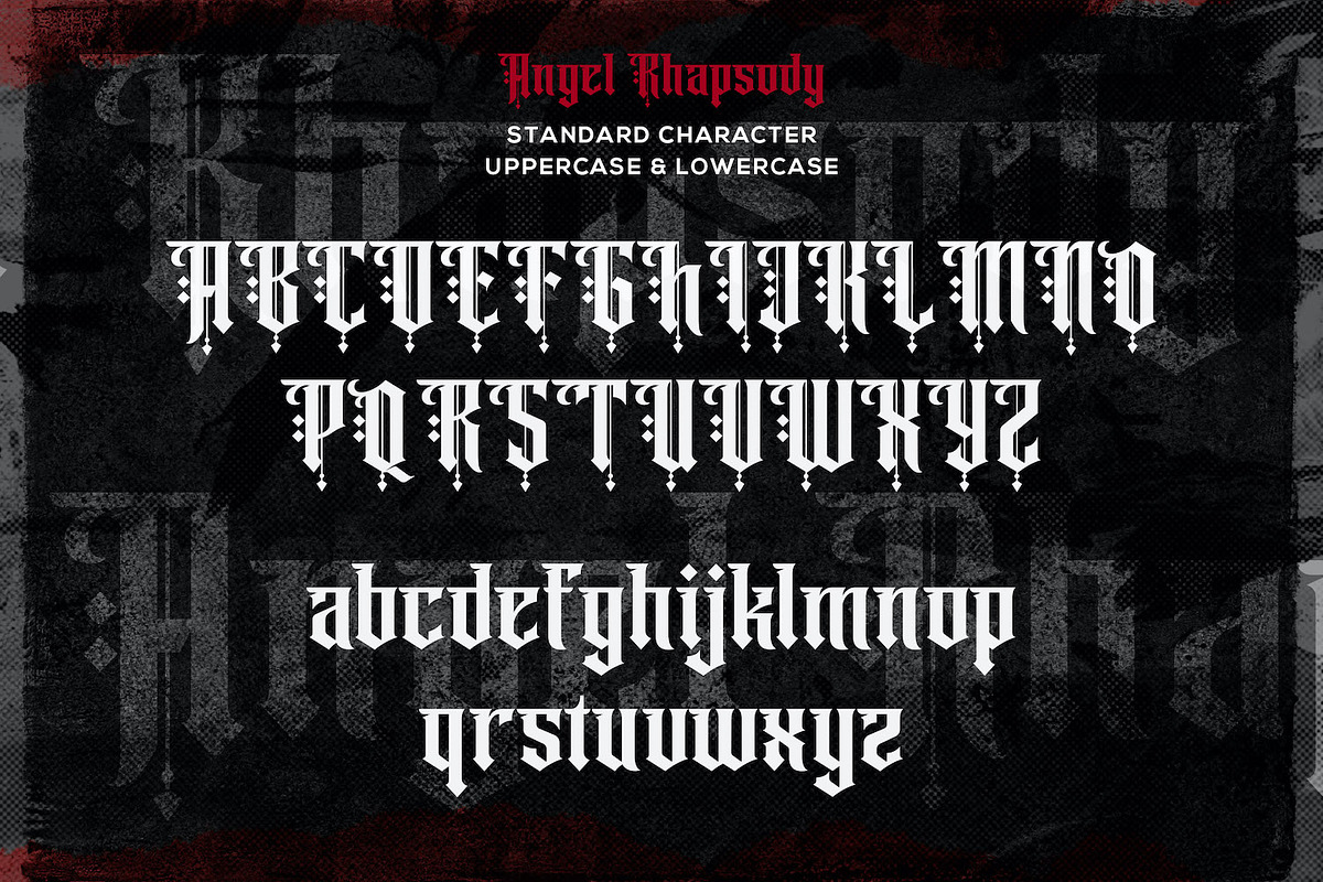 Angel Rhapsody - Blackletter Font, a Blackletter Font by StringLabs (Photo 8 of 10)