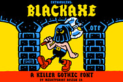 BLACKAXE FONT, a Font by MightySHORT (Thumbnail 1 of 3)