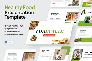 Foahealt - Healthy Food Keynote, a Templates & Theme by SquidPixey