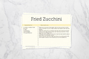 Yellow Editable Recipe Card 4x6 card, a Card Template by OhEverythingHandmade (Thumbnail 1 of 3)