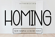 Homing - Script Font, a Script Font by InermediaSTUDIO (Thumbnail 1 of 7)