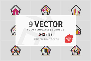 9 Vector Logo Elements - Bundle 08