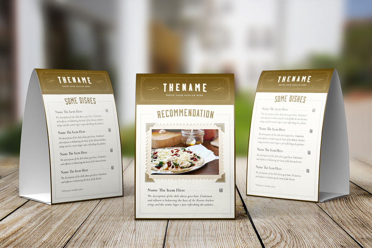 Classy Food Menu 6 Template, a Brochure Template by Luuqas Design