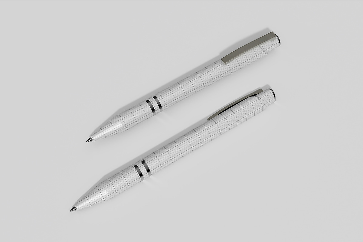 Ballpoint Pen Mockup Set Template