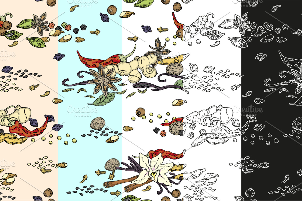 Spices. Doodle set, a Food Illustration by WINS Doodle shop (Photo 5 of 5)