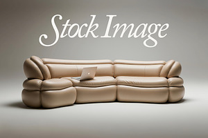Modern Aesthetic Leather Sofa Photo, a Photo by Universo Gaia @doyougaia