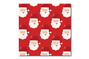 Jolly Santas Repeat Vector Pattern, a Pattern Graphic by K McCormack Designs (Thumbnail 2 of 4)