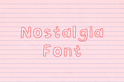 Nostalgia Aesthetic Handwritten Font, a Handwritten Font by Studio C (Thumbnail 1 of 6)
