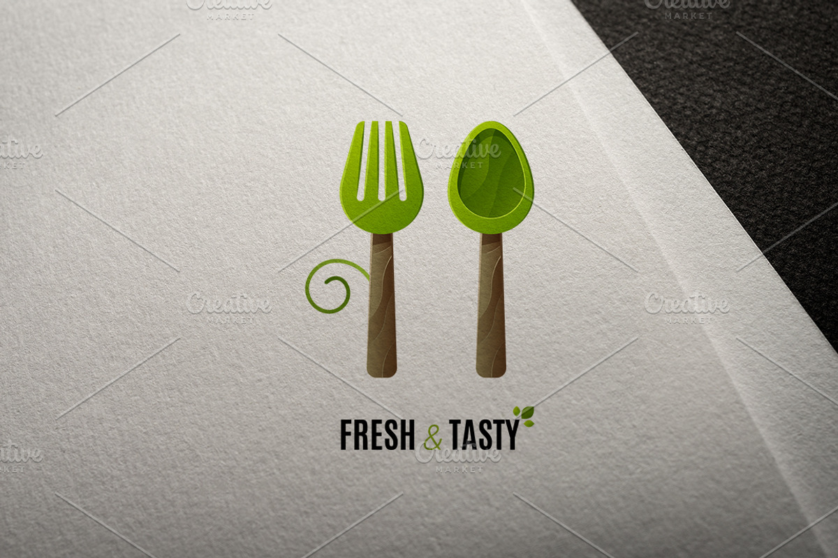 Green Food Logo, a Branding & Logo Template by Magda (Photo 1 of 4)