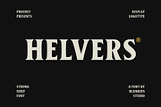 Helvers - Strong Bold Serif Font, a Serif Font by Blankids Studio (Thumbnail 1 of 7)
