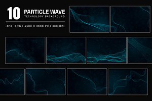 Particle Wave Technology Background, a Background Graphic by Pitchlook.Studio