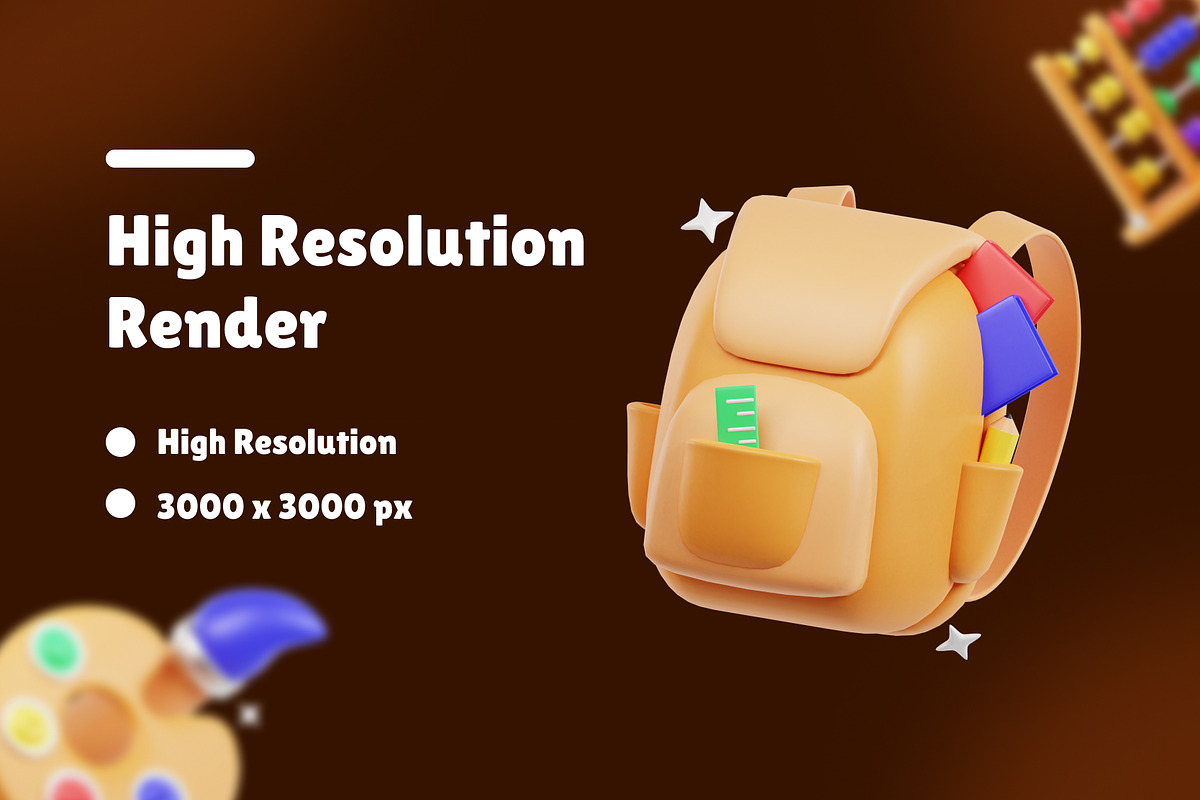 Education 3D Icons Set, an Object 3D Model by Karacis Studio (Photo 2 of 6)