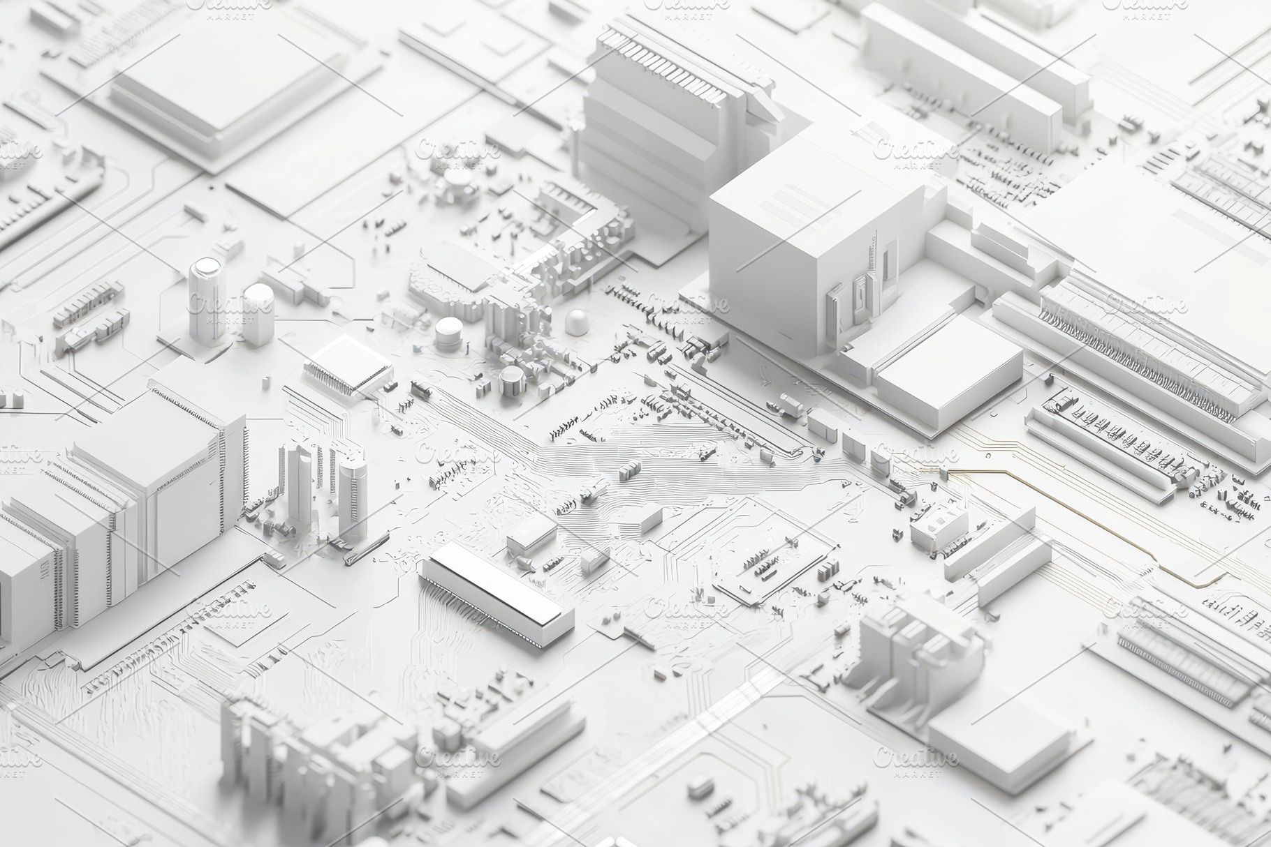 Complex layout of a computer process, a Photo by Pavel_design