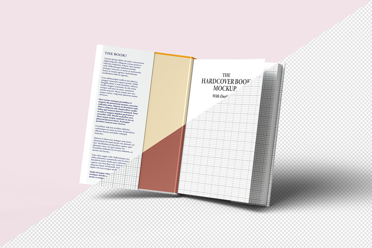 Hardcover Book w/ Dustjacket Mockup, a Books & Magazine Mockup by Illusiongraphic (Photo 10 of 20)