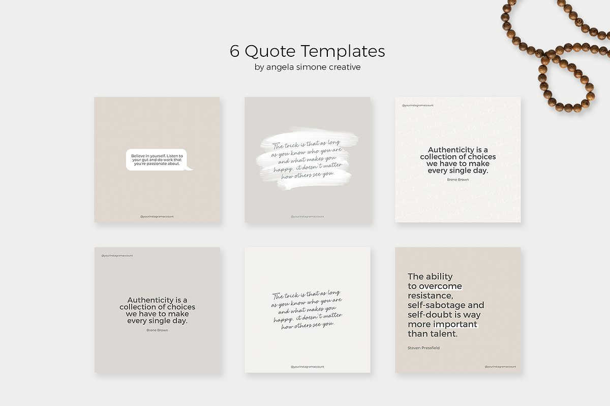 Instagram Canva Minimalist Templates, a Social Media Template by angela simone creative (Photo 16 of 25)