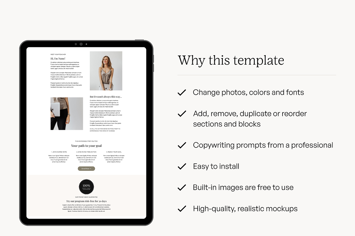ThriveCart Sales Page Template, a Landing Page Template by Pixel & Flow (Photo 7 of 8)