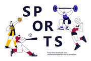 Competitive Sport Players Pack, an Illustration by Lucky Shop (Thumbnail 9 of 12)