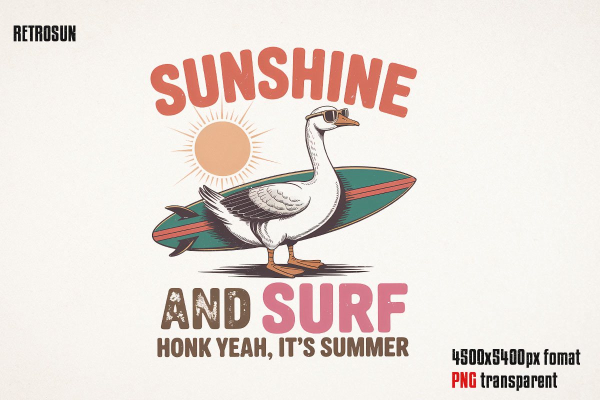 Summer Goose PNG Sublimation Bundle, an Object Graphic by GlitterCraft (Photo 11 of 28)