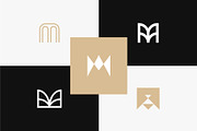 25 Monogram Letter M Logo, a Branding & Logo Template by Lightsense (Thumbnail 6 of 10)