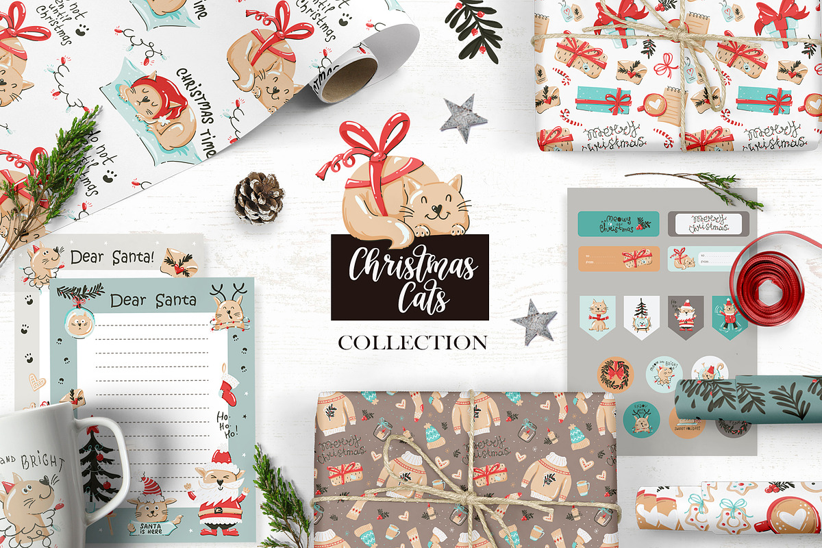 Christmas cats Collection, a Graphic by Nafanya (Photo 1 of 11)