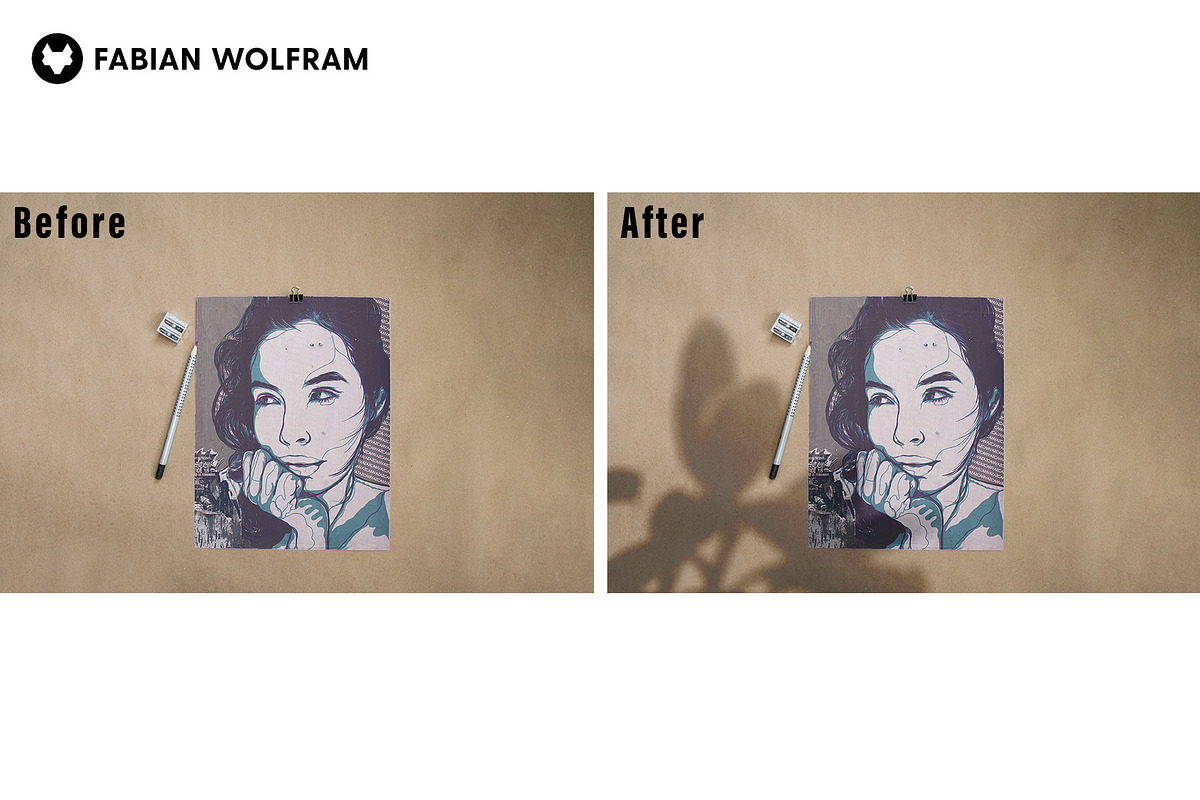 Natural Light & Shadow Mockup Kit, a Product Mockup by Fabian Wolfram (Photo 4 of 10)