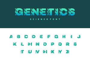Collection of Science Genetic Font