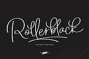 Rollerblack - Handwritten Font, a Script Font by HIRO.std (Thumbnail 1 of 10)