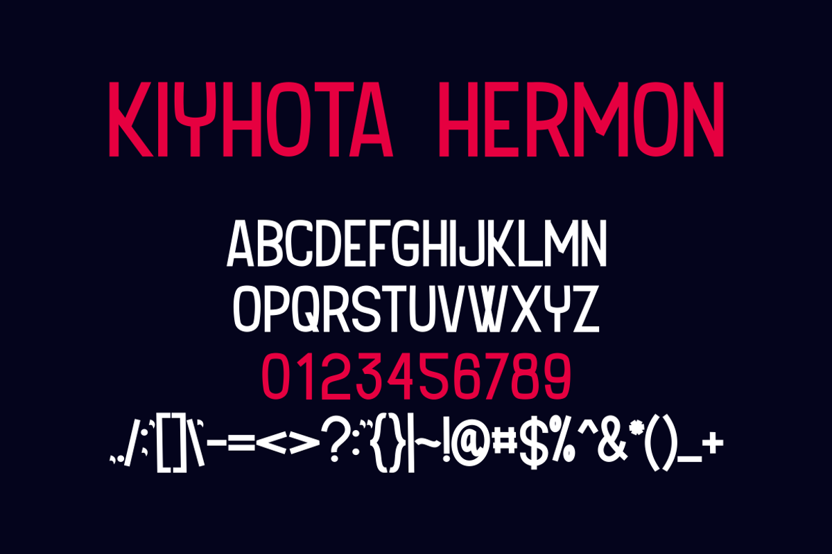 Kiyhota Hermon Font, a Serif Font by albert_kalingga (Photo 4 of 5)