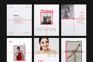 The Red Thread Collection - Posts, a Social Media Template by Filip Studio