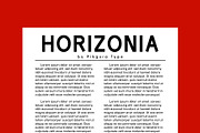 Horizonia - Sans Serif Font, a Serif Font by Pikgura (Thumbnail 4 of 6)