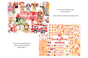 Firefighters Clipart, a Person Illustration by GlamArtZhanna (Thumbnail 2 of 6)