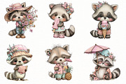 Whimsical Summer Raccoon clipart, an Illustration by Designworld (Thumbnail 3 of 7)