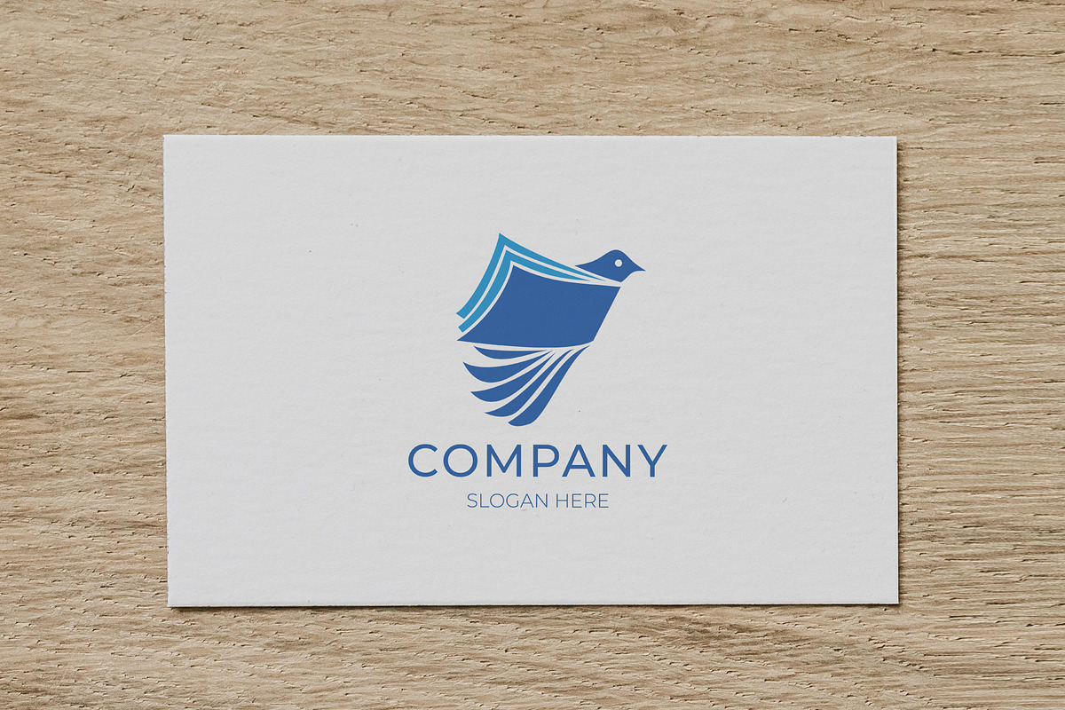 Book logo with bird illustration, a Branding & Logo Template by Medianeka (Photo 3 of 3)