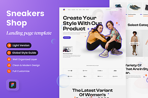 Atica - Sneakers Shop Landing Page