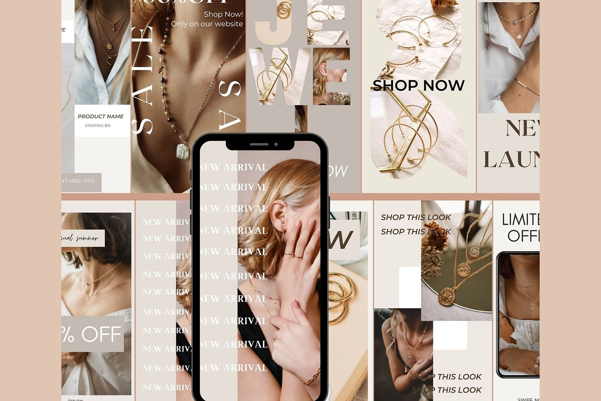 Jewelry Instagram templates Canva, a Social Media Template by Deepa ...