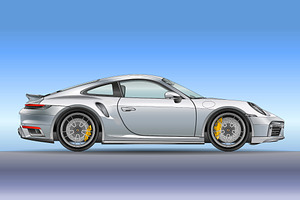 Porsche 911 turbo 50th special ed., an Illustration by frizio
