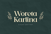 Woreta Karlina Serif Font, a Serif Font by UICreative (Thumbnail 1 of 6)