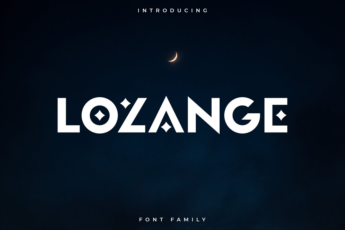 Lozange Font Family – Sans Serif, a Sans Serif Font by RC graphics (Photo 1 of 9)