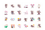 Rat Cartoon Sticker Pack, an Emoji Icon by Vectors Market (Thumbnail 5 of 6)