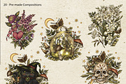 Poison Garden Witchcraft Clipart, an Object Illustration by Belusuab (Thumbnail 14 of 16)