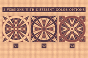 30x3 VINTAGE MOSAIC PATTERNS (BROWN), a Pattern Graphic by 2DFUNS (Thumbnail 2 of 7)