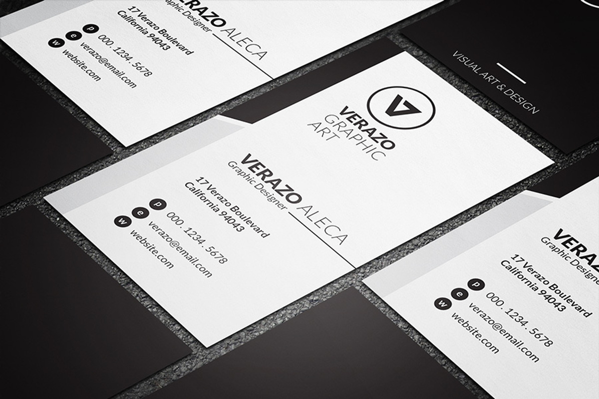 Simple & Clean Business Card, a Business Card Template by Verazo (Photo 3 of 3)