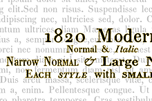 1820 Modern Complete Set