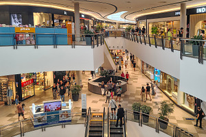 Shopping mall interior, punta del este city, uruguay, a Business Photo by DanFLCreativo