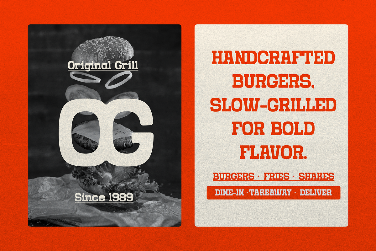 Grado Block | Rounded Slab Serif, a Script Font by gracetype_studio (Photo 9 of 12)