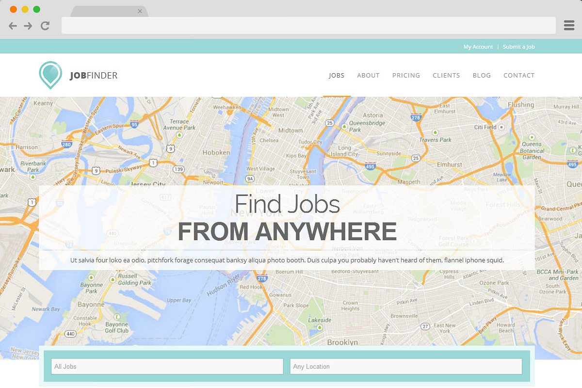 JobFinder - WordPress Job Listings, a WordPress Template by Tiny Giant Studios (Photo 1 of 5)