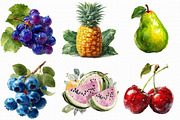 Watercolor Fruits Clipart, an Illustration by Libby Wishes (Thumbnail 4 of 7)